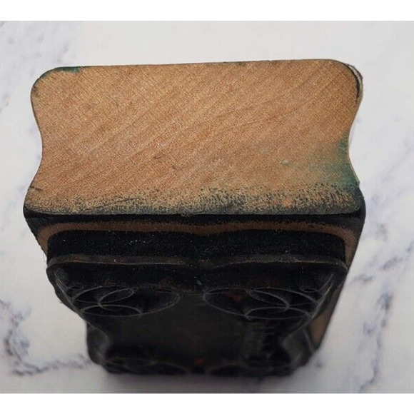 Handmade By Cursive Script Inkadinkado Wood Mounted Rubber Stamp 6707-L - Picture 5 of 8